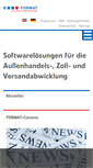 Mobile Screenshot of formatsoftware.de