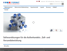 Tablet Screenshot of formatsoftware.de